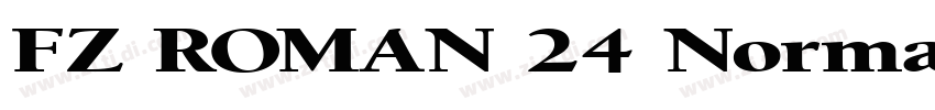 FZ ROMAN 24 Normal字体转换